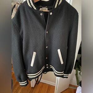 SAINT LAURENT TEDDY JACKET IN WOOL
